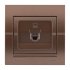 Фотография товара 'Lezard 702-3131-139 DERIY Розетка компьютерная светло-коричневая металлик'