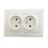 Фотография товара 'Lezard MIRA Розетка двойная без заземления керамика, 701-0303-128'