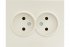 Фотография товара 'Lezard 742-0300-128 VESNA Розетка двойная б/з керамика'
