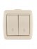 Фотография товара 'Lezard NATA Выключатель проходной двойной, 710-0300-106'