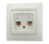 Фотография товара 'Lezard 742-3788-138 VESNA Розетка телефонная двойная евро'