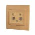 Фотография товара 'Lezard MIRA Розетка телефонная двойная евро, 701-4747-138'
