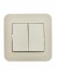 Фотография товара 'Lezard 7081-0303-101 ASTI Выключатель двойной'