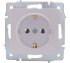 Фотография товара 'Lezard VESNA Розетка с заземлением ПБТ, 742-3088-122B'
