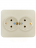 Фотография товара 'Lezard 7081-0300-127B ASTI Розетка двойная с/з ПБТ'