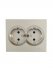 Фотография товара 'Lezard 742-3700-127 VESNA Розетка двойная с/з керамика'