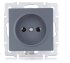 Фотография товара 'Lezard VESNA Розетка без заземления керамика, 742-3488-121'