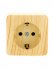 Фотография товара 'Lezard VIOLA Розетка с заземлением керамика, 751-5200-122'