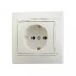 Фотография товара 'Lezard MIRA Розетка с заземлением керамика , 701-0303-122'