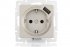 Фотография товара 'Lezard 742-3788-181 VESNA Розетка с/з + USB разъём'