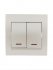 Фотография товара 'Lezard DERIY Выключатель двойной с подсветкой, 702-3030-112'