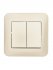 Фотография товара 'Lezard 7081-3030-101 ASTI Выключатель двойной'