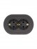 Фотография товара 'Lezard 744-4200-127BPCH OSEN Розетка двойная с защитой от детей ПБТ чёрный бархат круглая'