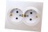 Фотография товара 'Lezard 742-3000-178B VESNA Розетка двойная с защитой от детей ПБТ'