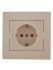 Фотография товара 'Lezard RAIN Розетка с защитой от детей керамика, 703-0303-124'