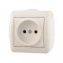 Фотография товара 'Lezard NATA Розетка без заземления керамика, 710-0200-121'