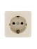 Фотография товара 'Lezard VIOLA Розетка с заземлением керамика, 751-0300-122'