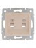 Фотография товара 'Lezard KARINA Розетка телефонная двойная евро, 707-0388-138'