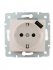 Фотография товара 'Lezard KARINA Розетка с заземлением + USB разъём, 707-3088-181'
