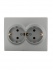 Фотография товара 'Lezard 742-4300-127 VESNA Розетка двойная с/з керамика'