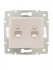 Фотография товара 'Lezard KARINA Розетка компьютерная двойная, 707-3088-141'