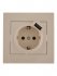 Фотография товара 'Lezard RAIN Розетка с заземлением + USB разъём, 703-0303-181'