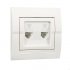 Фотография товара 'Lezard DERIY Розетка телефонная двойная, 702-0202-138'