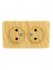 Фотография товара 'Lezard VIOLA Розетка двойная без заземления закрытый корпус керамика, 751-5200-128'