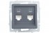Фотография товара 'Lezard 742-3488-141 VESNA Розетка компьютерная двойная'