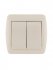 Фотография товара 'Lezard DEMET Выключатель двойной, 711-0300-101'
