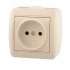Фотография товара 'Lezard NATA Розетка без заземления керамика, 710-0300-121'