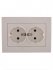Фотография товара 'Lezard RAIN Розетка двойная с заземлением керамика, 703-0202-127'