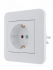 Фотография товара 'Lezard 708-0200-124 KARINA LIFE Розетка с защитой от детей керамика'