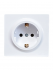 Фотография товара 'Lezard 752-0200-122B LETO Розетка с/з ПБТ'