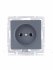 Фотография товара 'Lezard 742-3488-121B VESNA Розетка б/з ПБТ'