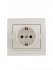 Фотография товара 'Lezard DERIY Розетка с/ заземлением, 702-3030-122B'