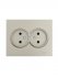 Фотография товара 'Lezard 742-3700-128 VESNA Розетка двойная б/з керамика'