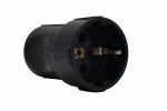 Lezard 715-0600-606B Accessories Розетка штепсельная с/з чёрная